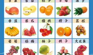 儿歌大全英文食物水果名称