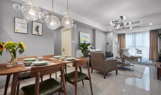 客厅餐厅一体装修效果图